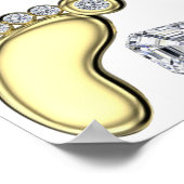 Poster Pied de bébé doré (Coin)