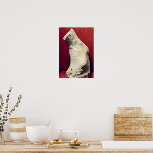 Poster Pied d'une statue (Cuisine)