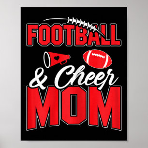 Poster Pied et pom-pom girl maman cheerleading mère pied