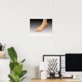 Poster Pied humain avec système nerveux 2 (Bureau à domicile)