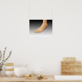 Poster Pied humain avec système nerveux 2 (Cuisine)