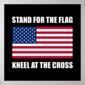Poster Pied Pour Drapeau À La Croix (Devant)