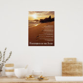 Poster PiedPrints dans le sable (Cuisine)