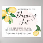 Poster Pieds dansants Signal Flip Flops Mariage Citrons r (Devant)
