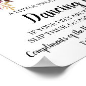 Poster Pieds de danse Flip Flops Mariage MarsalaFlower Si (Coin)