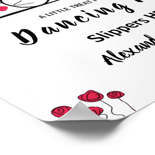 Poster Pieds de danse tongs | Signal Mariage Inséparable (Coin)