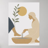 Poster Pieds de Jésus Laver (Devant)