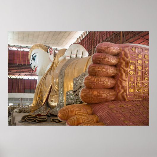 Poster Pieds de statue de Bouddha (Devant)