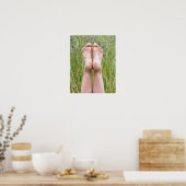 Poster pieds nus sales en fleur sauvage (Cuisine)