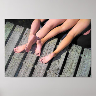 Poster Pieds sur quai