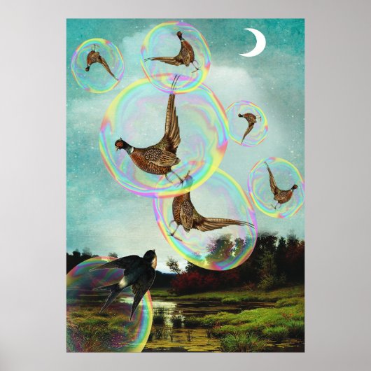 Poster Piégé dans des bulles (Devant)