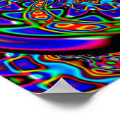 Poster Piège de Vénus Abstrait Numérique (Coin)