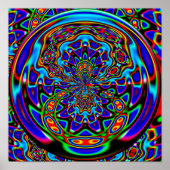 Poster Piège de Vénus Abstrait Numérique (Devant)