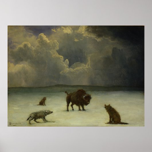 Poster Piégé par Albert Bierstadt (Devant)