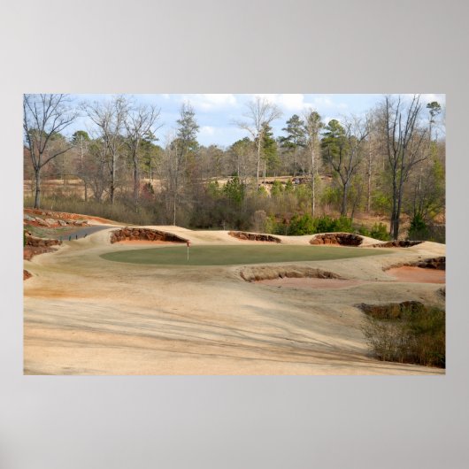 Poster Pièges de sable de terrain de golf (Devant)