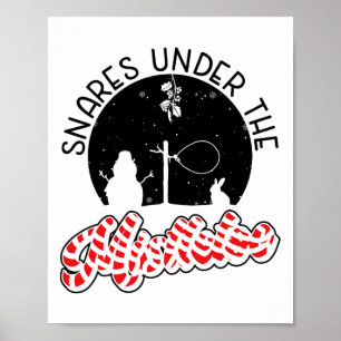 Poster Pièges sous le gui - Noël à piège métallique