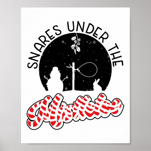 Poster Pièges sous le gui - Noël à piège métallique (Devant)