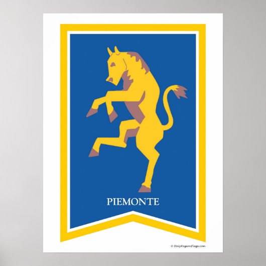Poster Piemonte Italie (Devant)