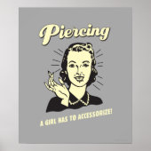 Poster Piercing : Une fille doit s'adapter (Devant)