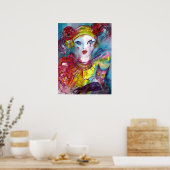 Poster PIERO AVEC CHAT / Masques de Venise (Cuisine)