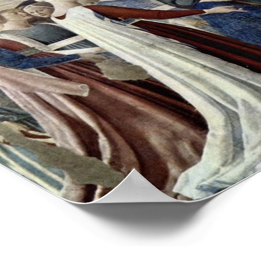 Poster Piero della Francesca - Reine de Saba (Coin)