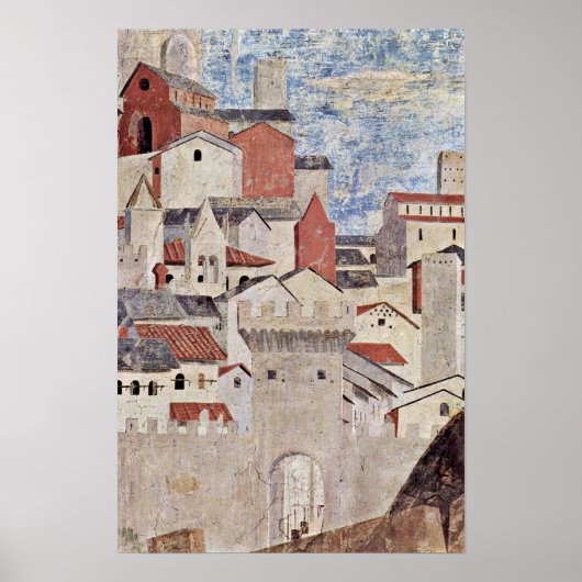 Poster Piero della Francesca - Scène architecturale (Devant)
