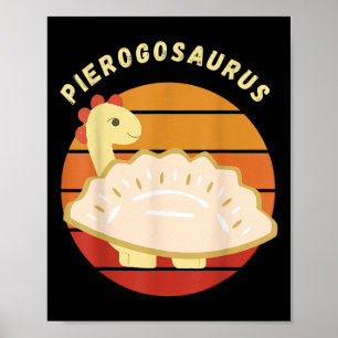 Poster Pierogi Polonais Pierogosaurus Pologne Quai de dum