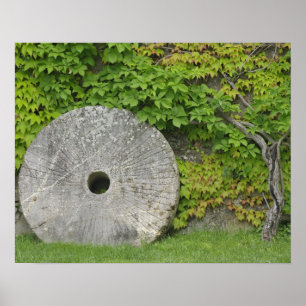 Poster Pierre à moudre, Château Banfi dans la région de T