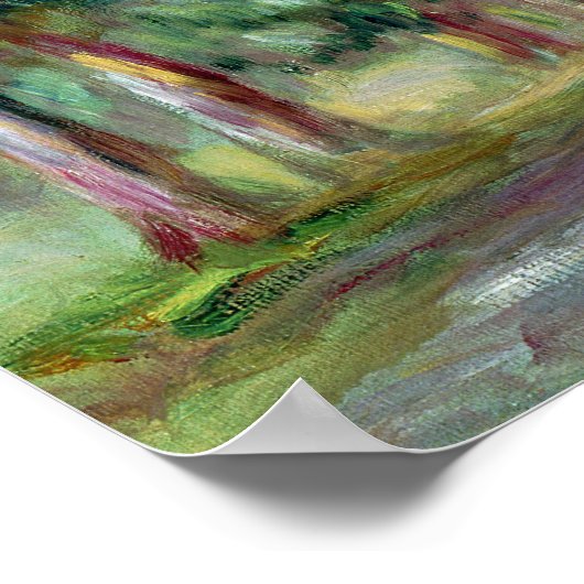 Poster Pierre A Renoir | Chemin dans un bois (Coin)