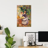 Poster Pierre A Renoir | Dans le jardin (Bureau à domicile)