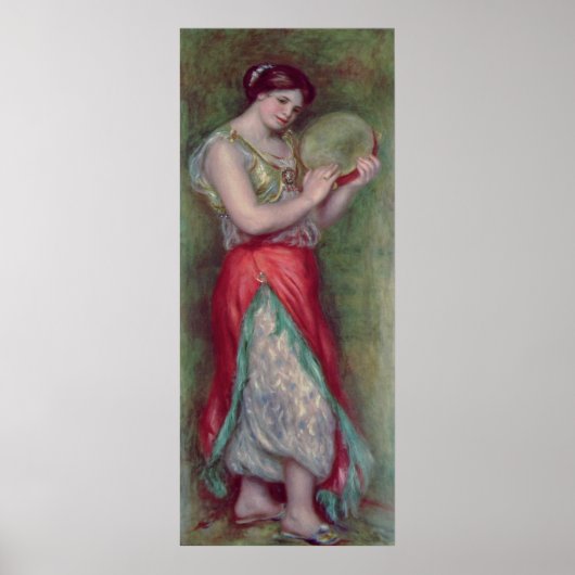Poster Pierre A Renoir | Danse avec Tambourine (Devant)