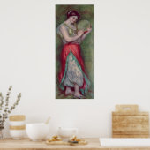 Poster Pierre A Renoir | Danse avec Tambourine (Cuisine)