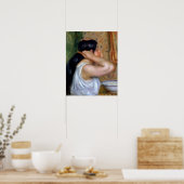 Poster Pierre A Renoir | Fille la coiffant (Cuisine)