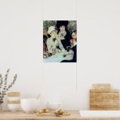 Poster Pierre A Renoir | Fin du déjeuner (Cuisine)