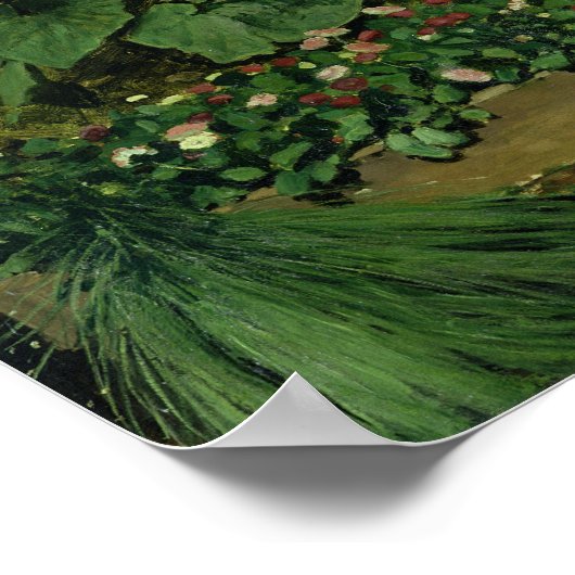 Poster Pierre A Renoir | Fleurs dans une serre (Coin)