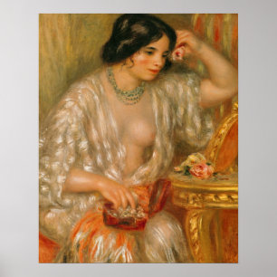 Poster Pierre A Renoir   Gabrielle avec Bijoux
