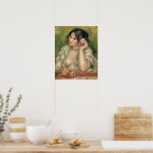 Poster Pierre A Renoir | Gabrielle avec un Rose (Cuisine)