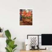 Poster Pierre A Renoir | Geraniums en Copper Basin (Bureau à domicile)