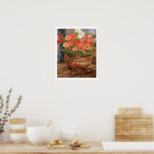Poster Pierre A Renoir | Geraniums en Copper Basin (Cuisine)