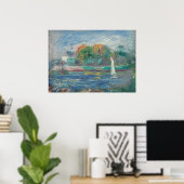 Poster Pierre A Renoir | La Rivière Bleue (Bureau à domicile)