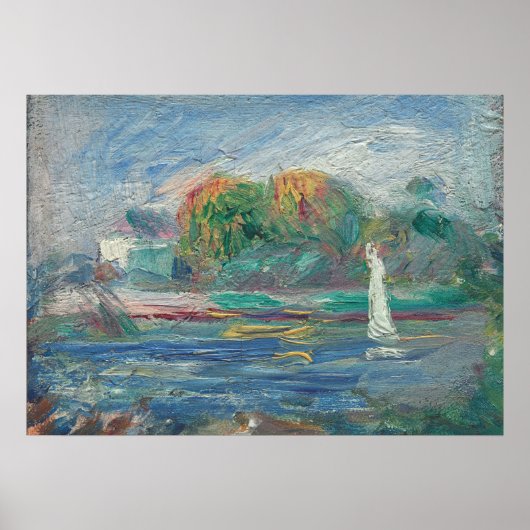 Poster Pierre A Renoir | La Rivière Bleue (Devant)