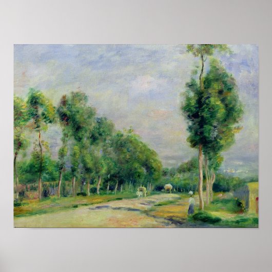 Poster Pierre A Renoir | La route de Versailles (Devant)