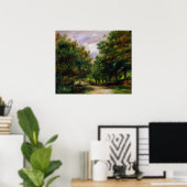 Poster Pierre A Renoir | La Route près de Cagnes (Bureau à domicile)