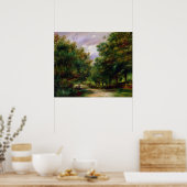 Poster Pierre A Renoir | La Route près de Cagnes (Cuisine)