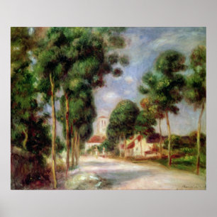 Poster Pierre A Renoir La route vers Essoyes