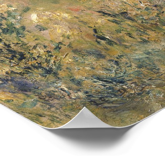 Poster Pierre A Renoir | Le chemin à travers l'herbe long (Coin)