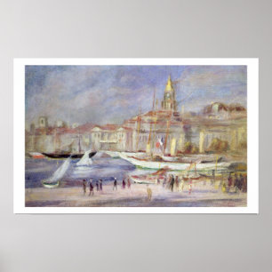 Poster Pierre A Renoir Le Vieux Port de Marseille