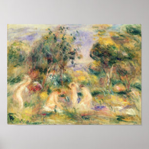 Poster Pierre A Renoir Les Baignoires