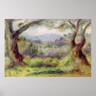Poster Pierre A Renoir   Paysage aux Collettes