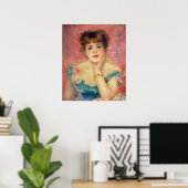 Poster Pierre A Renoir | Portrait de Jeanne Samary (Bureau à domicile)